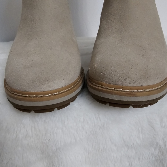 Timberland Womens Sienna Suede High Waterproof Mid Faux Fur Lined Lug Heel Boot - Picture 7 of 16